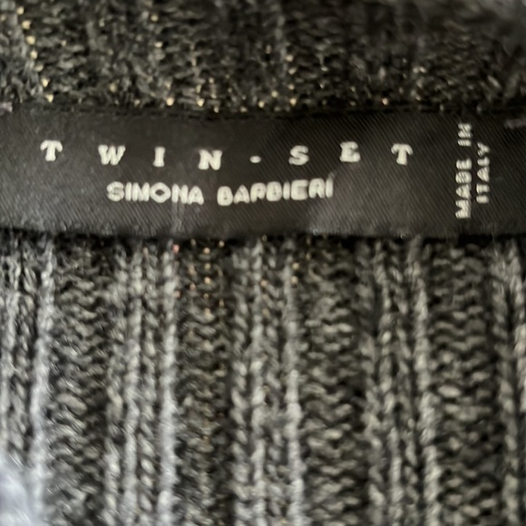 Woman’s Twin-set Simone barbieri sweatshirt, shrug, color, gray size large - Picture 6 of 6